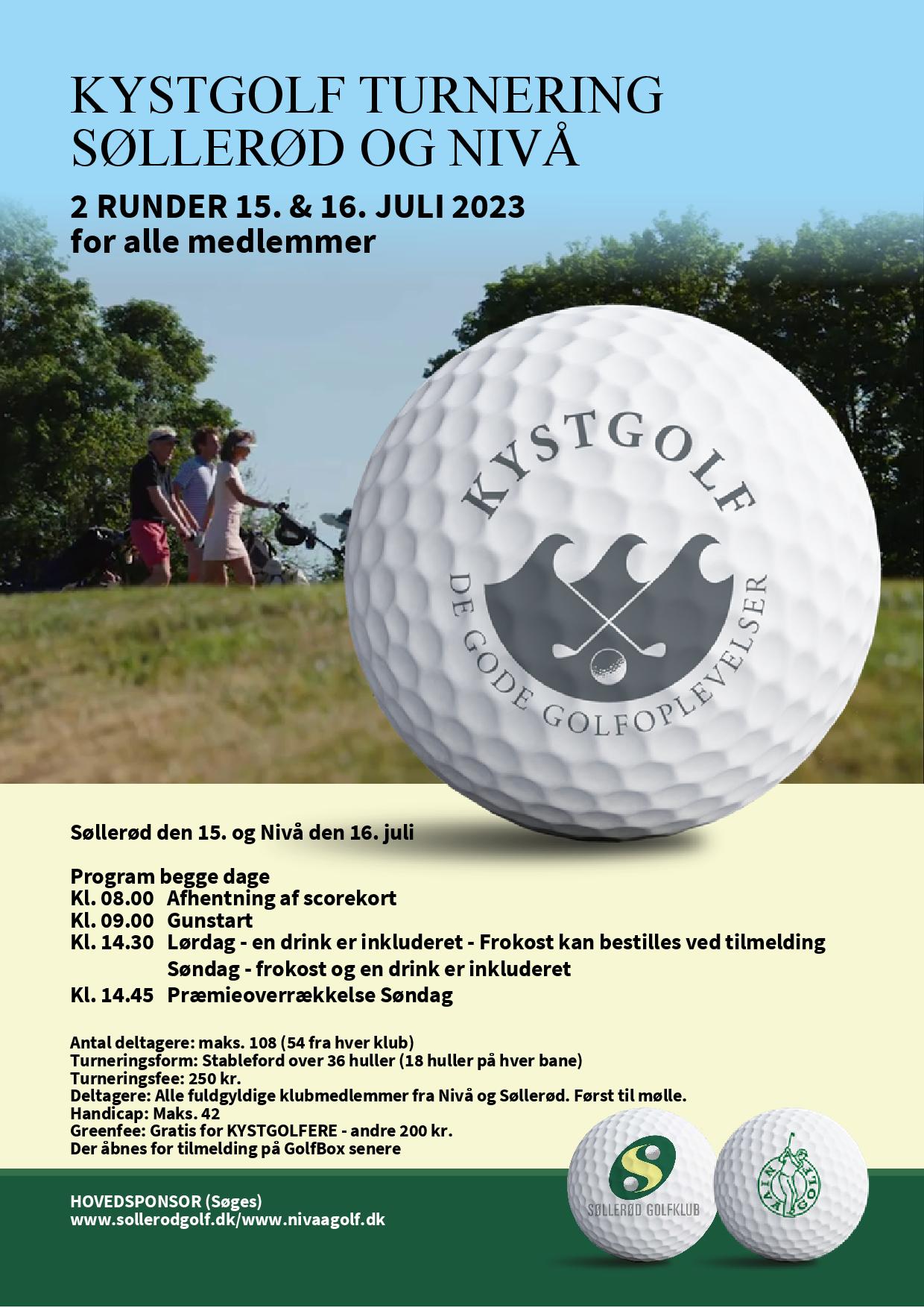 KystGolf Turnering d. og 16. juli - Nivaa Golfklub